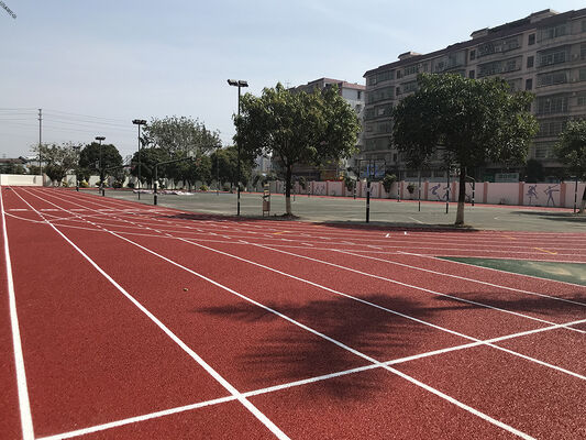 전문 13-25mm 두께 자외선 저항성 EPDM 고무 달리기 트랙 다포러스 탄력 시스템