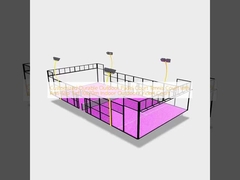 맞춤형 내구성 야외 패델 코트 안티 슬리프 잔디로 테니스 코트 10x20m 실내 야외 크리켓 코트