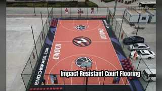 튼튼한 아크릴 스포츠 바닥재 높은 충격 흡수