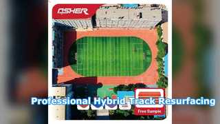 하이브리드 PU 경기장 러닝 트랙 전문 재포장